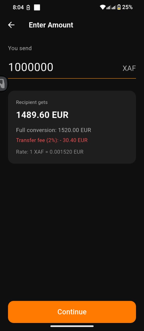 MYA SWITCH — Amount